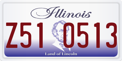 IL license plate Z510513