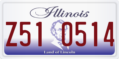 IL license plate Z510514