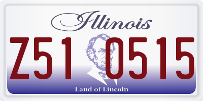 IL license plate Z510515
