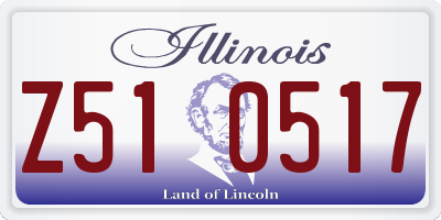 IL license plate Z510517