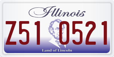 IL license plate Z510521