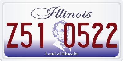 IL license plate Z510522