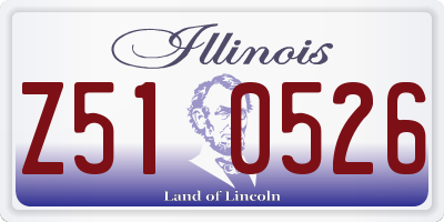 IL license plate Z510526