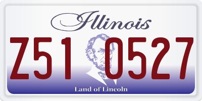 IL license plate Z510527