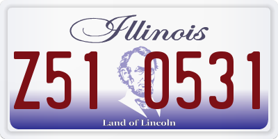 IL license plate Z510531