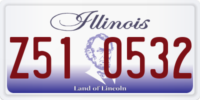 IL license plate Z510532