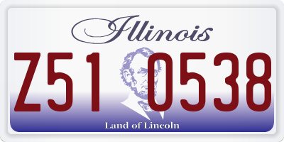 IL license plate Z510538