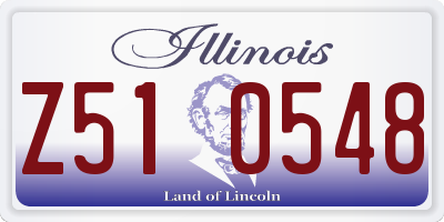 IL license plate Z510548