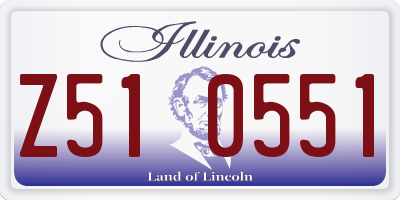 IL license plate Z510551