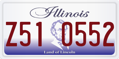 IL license plate Z510552