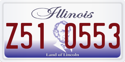 IL license plate Z510553