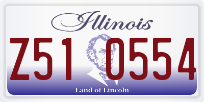 IL license plate Z510554