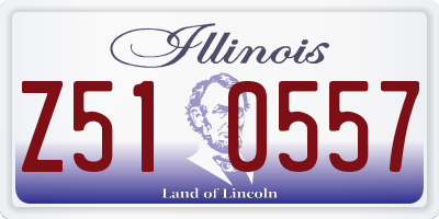 IL license plate Z510557