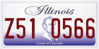 IL license plate Z510566