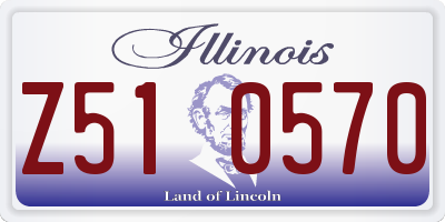 IL license plate Z510570