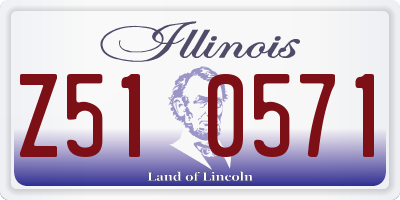 IL license plate Z510571