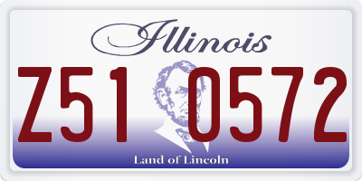 IL license plate Z510572