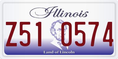 IL license plate Z510574