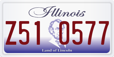 IL license plate Z510577