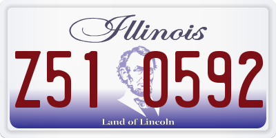 IL license plate Z510592