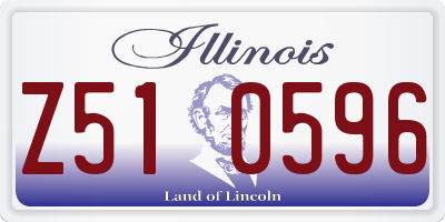 IL license plate Z510596