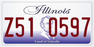 IL license plate Z510597