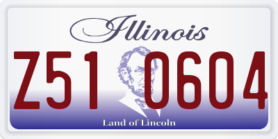 IL license plate Z510604