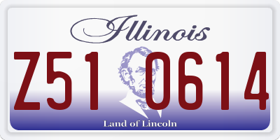 IL license plate Z510614