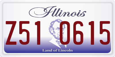 IL license plate Z510615