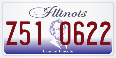 IL license plate Z510622
