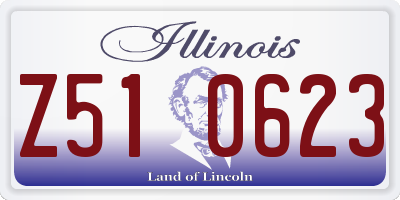 IL license plate Z510623