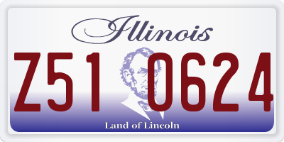 IL license plate Z510624