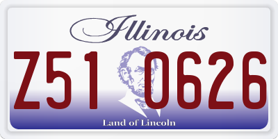 IL license plate Z510626