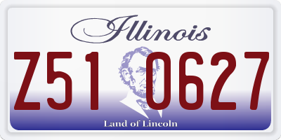 IL license plate Z510627
