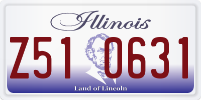 IL license plate Z510631