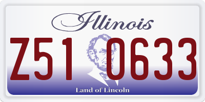 IL license plate Z510633
