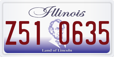 IL license plate Z510635