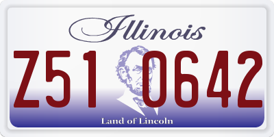 IL license plate Z510642