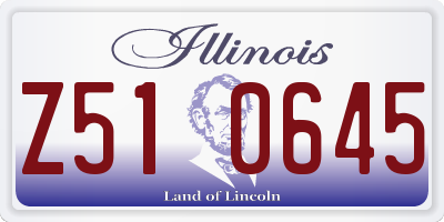 IL license plate Z510645