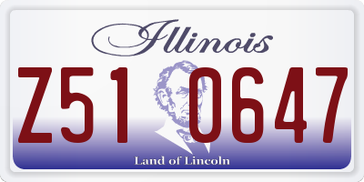 IL license plate Z510647