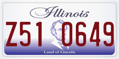 IL license plate Z510649