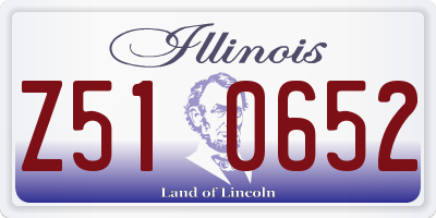 IL license plate Z510652