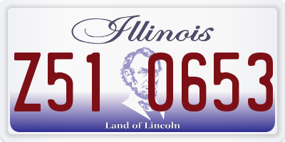 IL license plate Z510653
