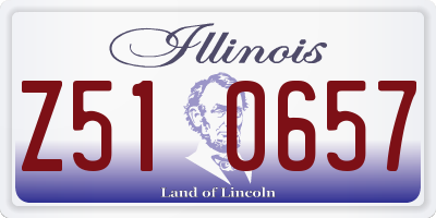 IL license plate Z510657