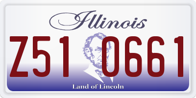 IL license plate Z510661