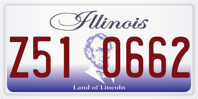 IL license plate Z510662