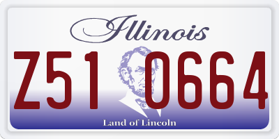 IL license plate Z510664