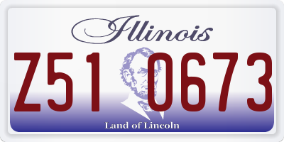 IL license plate Z510673