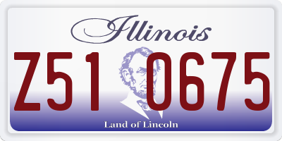 IL license plate Z510675