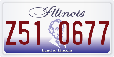 IL license plate Z510677